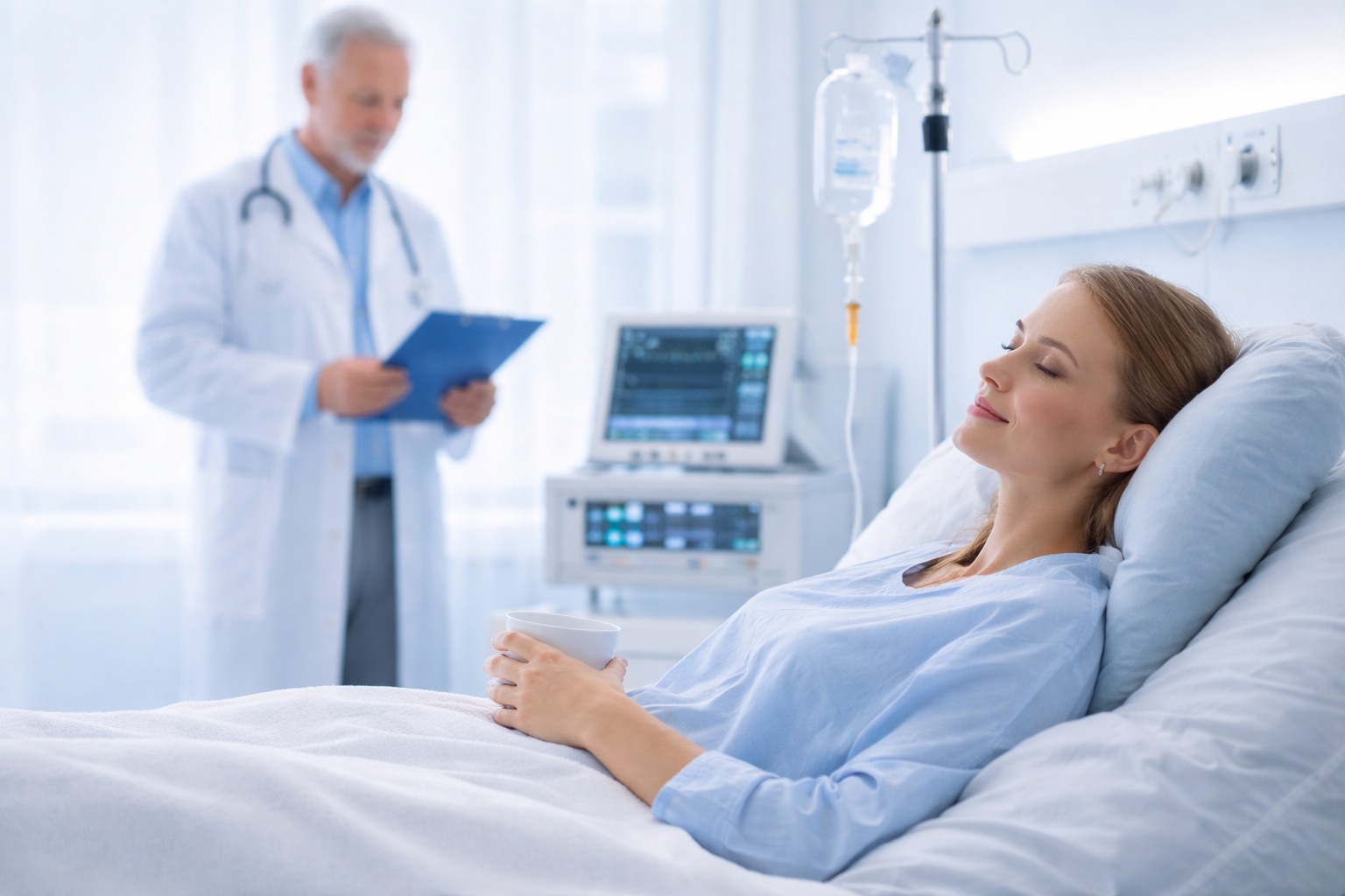 Patient receiving world-class treatment